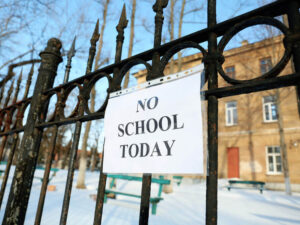 Sign on a campus that says "No School Today" Changes You Can Make to Your Education Facility While the Kids Are Home for the Holidays