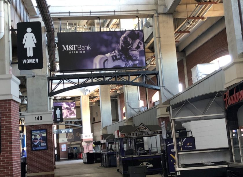 PAINTech's work in the Ravens' restroom