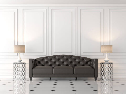Newly painted hotel lobby